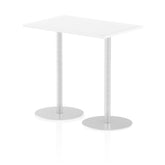 Dynamic Italia 1200 x 800mm Poseur Rectangular Table White Top 1145mm High Leg ITL0258 DD